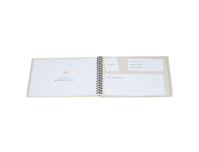 ERICA ALBUM SPIRALE PHOTOS DE CLASSE 40 PH BEIGE