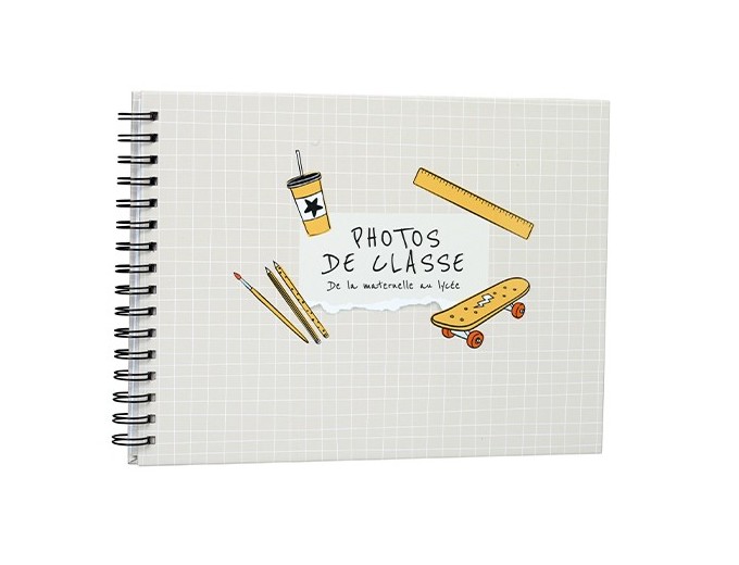 ERICA ALBUM SPIRALE PHOTOS DE CLASSE 40 PH BEIGE