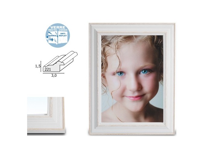 Deknudt cadre avec biseau naturel ou brun