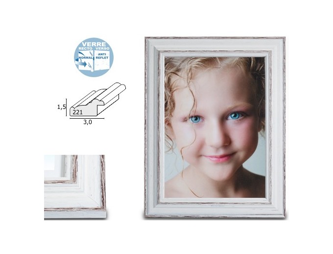 Deknudt cadre avec biseau naturel ou brun