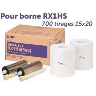 PAPIER DNP pour Borne RX1HS   700 tirages 15x20