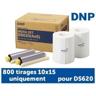 PAPIER DNP pour DS620 800 tirages 10X15 uniquement
