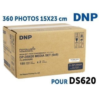PAPIER DNP pour DS620  360 tirages  15x23