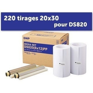 PAPIER DNP pour DS820 220 tirages 20x30 premium