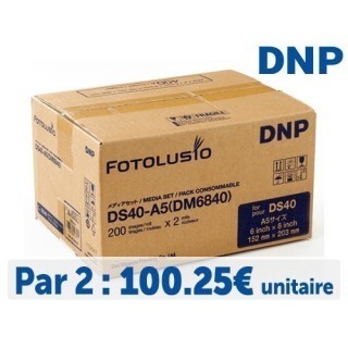 ** 2 Pack ** PAPIER DNP pour DS40  15x20