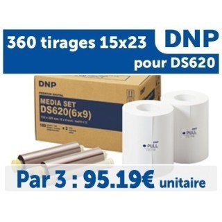 * 3 Pack ** PAPIER DNP pour DS620  15x23