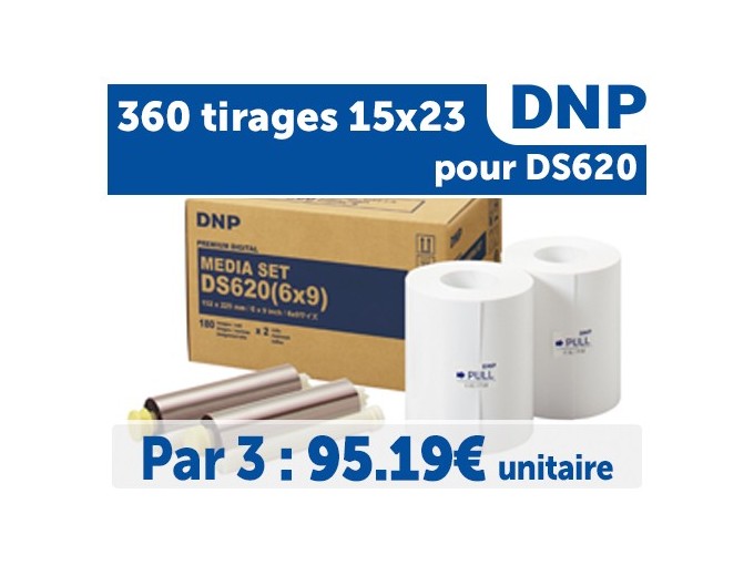 * 3 Pack ** PAPIER DNP pour DS620  15x23