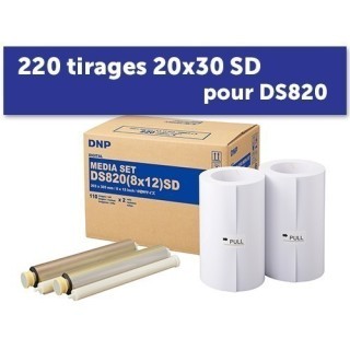 PAPIER DNP pour DS820  220 tirages 20x30 standart