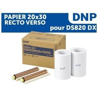 PAPIER DNP pour DS820DX 20x30 premium RECTO VERSO