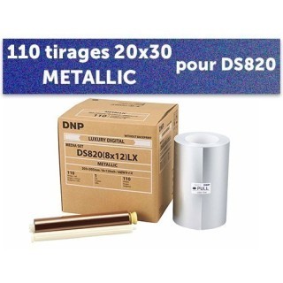 PAPIER DNP pour DS820  20x30  Metalic    110f