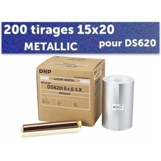 PAPIER DNP DS620  200 photos 15x20 Metallic