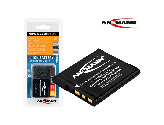 ANSMANN ACCUS POUR SONY  NP BN1