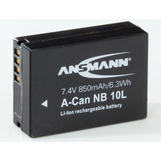 ANSMANN ACCUS POUR CANON NB10L  74V 850mAh