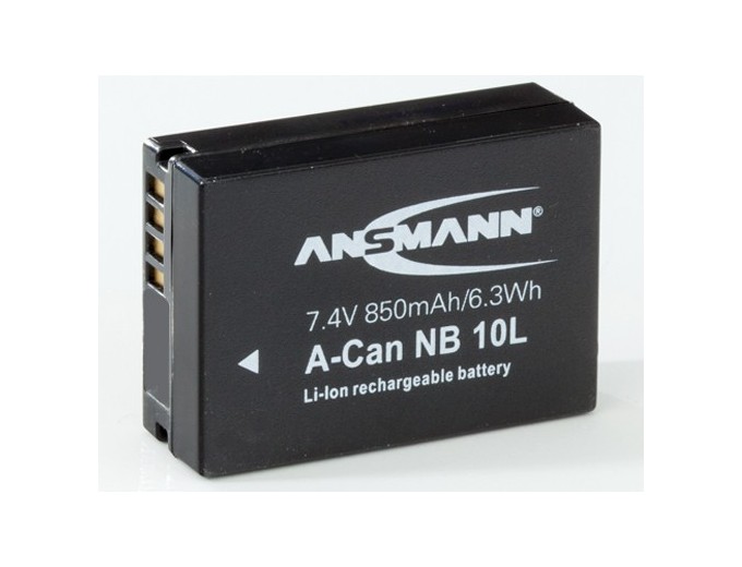 ANSMANN ACCUS POUR CANON NB10L  74V 850mAh