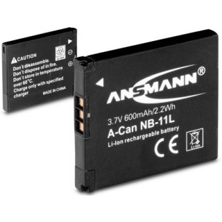ANSMANN ACCUS POUR CANON NB11L  37V 600mAh