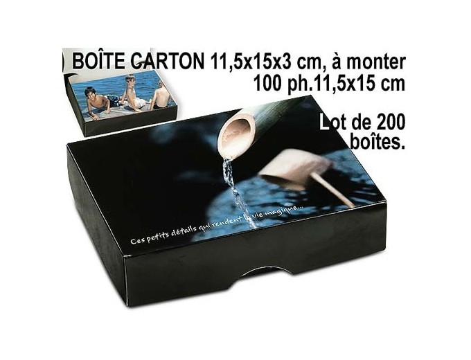 LOT 200 BTES CARTON A MONTER PR NUMERIQUE 115x15