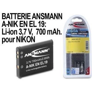 ANSMANN ACCUS POUR NIKON ENEL19