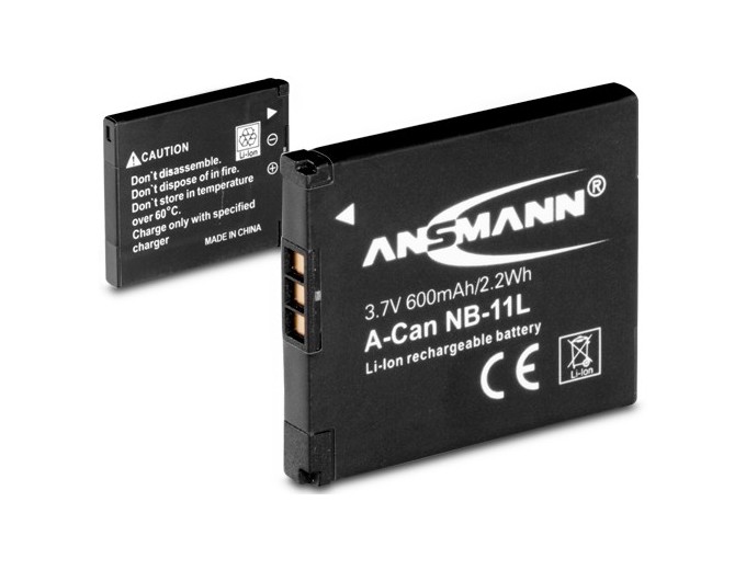 ANSMANN ACCUS POUR CANON NB11L  37V 600mAh