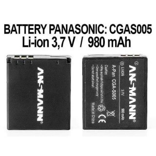 ANSMANN ACCUS POUR PANASONIC CGAS005  37V 980mAh