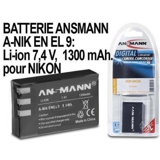 ANSMANN ACCUS POUR NIKON ENEL9