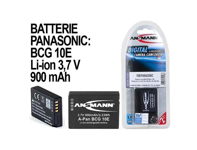 ANSMANN ACCUS POUR PANASONIC DMWBCG10