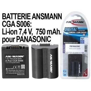 ANSMANN ACCUS POUR PANASONIC CGAS006