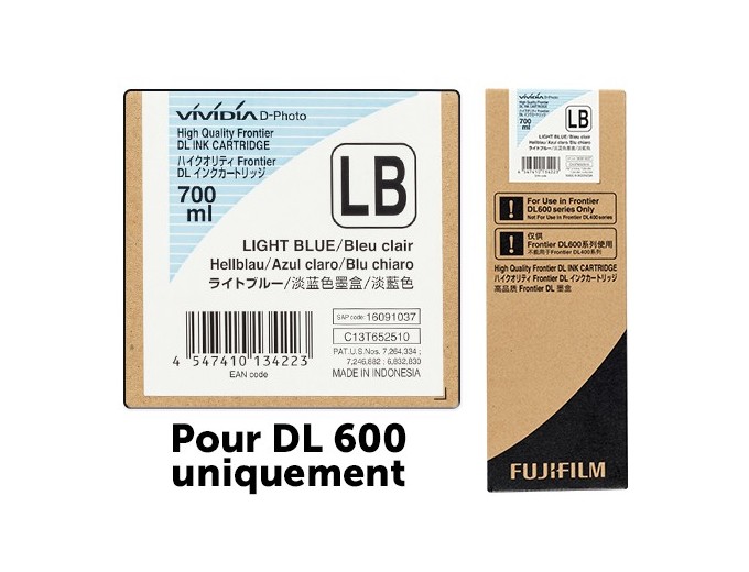 FUJI Encre BLEU CLAIR 700ml  Minilab DL600 uniquem