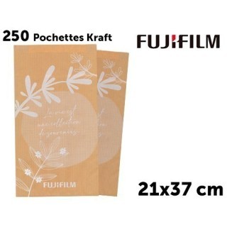 FUJI 250 x Grandes Pochettes Kraft Format 21 x 37