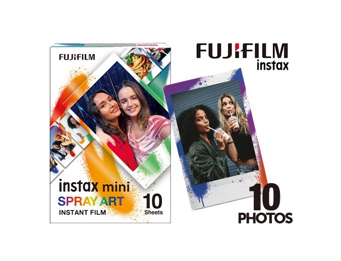 FUJI FILM  INSTAX MINI SPRAY ART Border 10 Photos