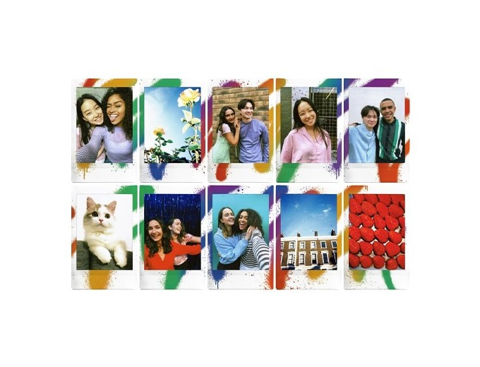 FUJI FILM  INSTAX MINI SPRAY ART Border 10 Photos