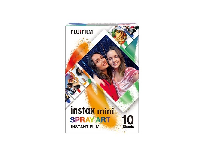 FUJI FILM  INSTAX MINI SPRAY ART Border 10 Photos