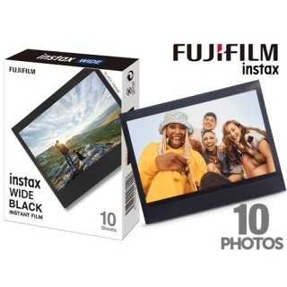 FUJI FILM  INSTAX WIDE Black Frame 10 Photos