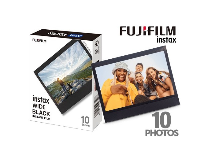 FUJI FILM  INSTAX WIDE Black Frame 10 Photos