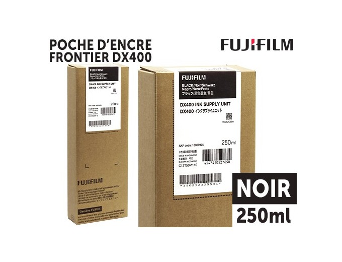 FUJI Poche d'Encre Frontier DX400 Noir 250ml