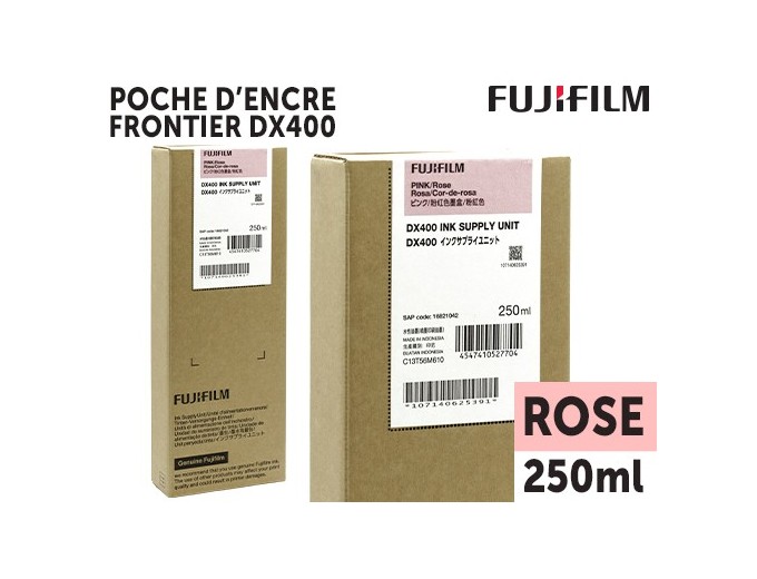 FUJI Poche d'Encre Frontier DX400 Rose 250ml