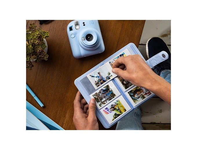FUJI ALBUM mini 12 CLAY WHITE 108 PHOTOS INSTAX