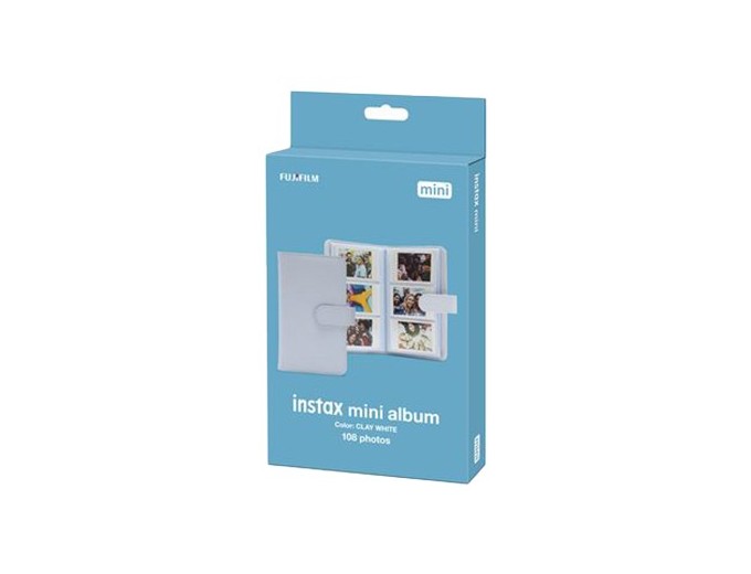 FUJI ALBUM mini 12 CLAY WHITE 108 PHOTOS INSTAX