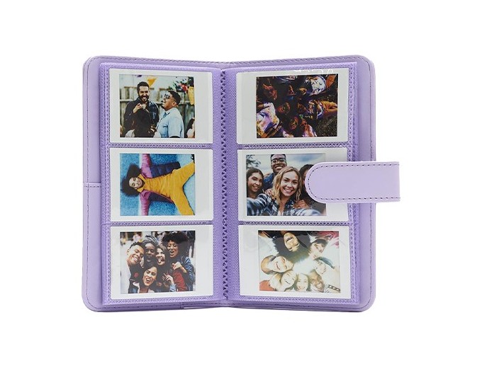 FUJI ALBUM mini 12 LILAC PURPLE 108 PHOTOS INSTAX