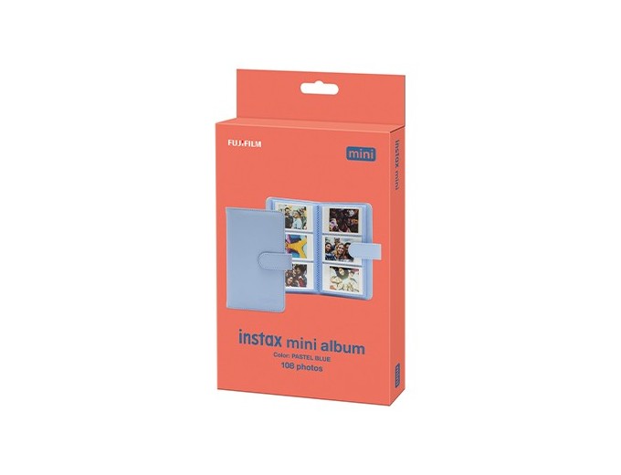 FUJI ALBUM mini 12 PASTEL BLUE 108 PHOTOS INSTAX