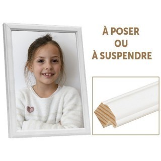 DEKNUDT CADRE PHOTO EN BOIS BLANC 20X30