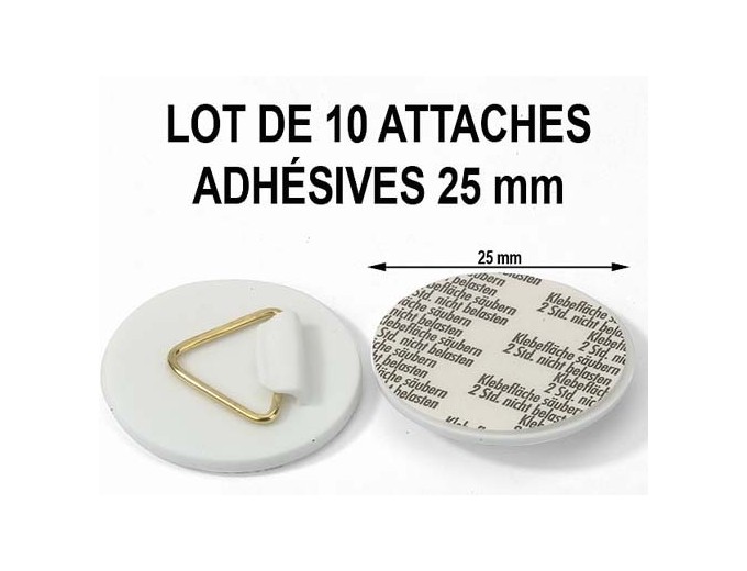 FILMOLUX LOT 10 ATTACHES RONDES ADHDE 25mm Diam