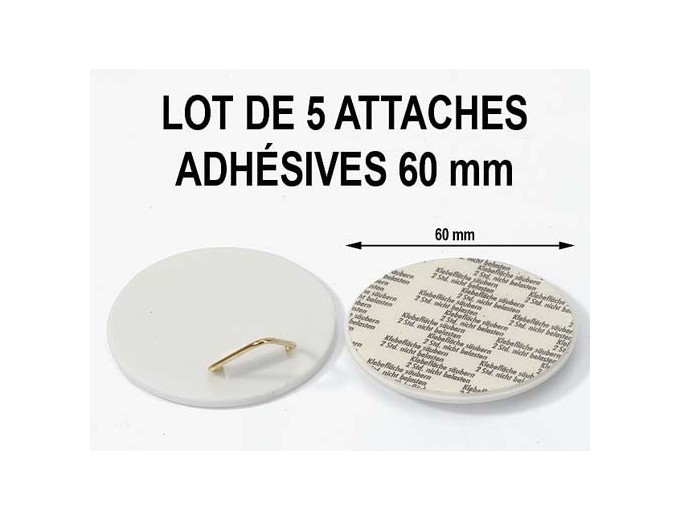 FILMOLUX LOT 5 ATTACHES RONDES ADHDE 60mm Diam
