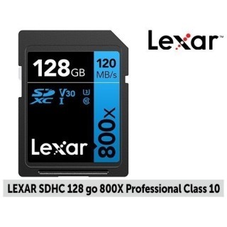 Lexar SDHC 128Go 800x Professionnal Class 10