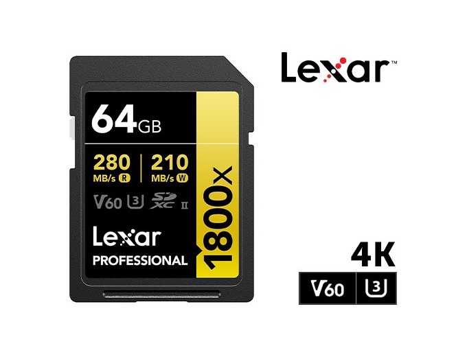 Lexar SDXCII 64Go 1800x Professionnal Class 10