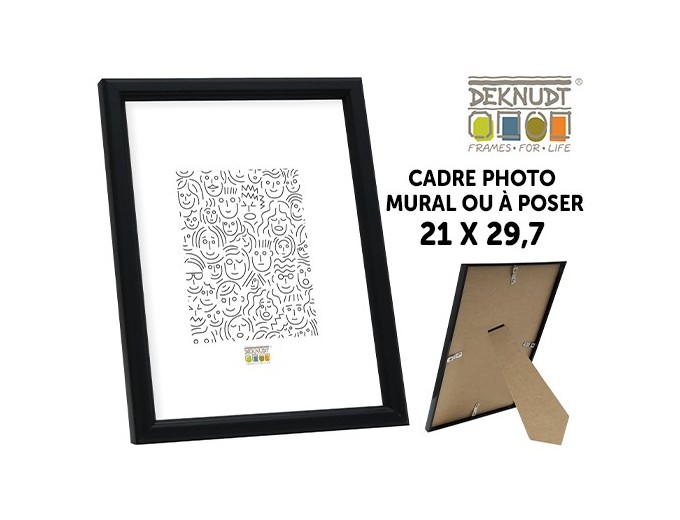 DEKNUDT CADRE PHOTO EN BOIS NOIR 21X29,7