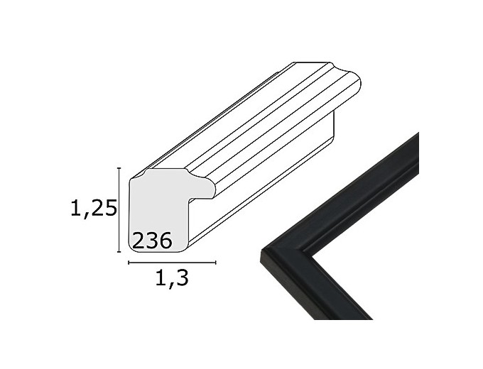 DEKNUDT CADRE PHOTO EN BOIS NOIR 21X29,7