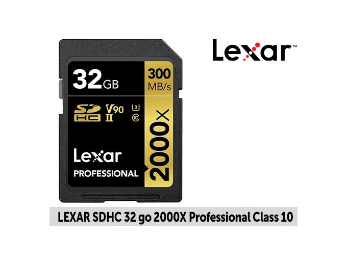 Lexar SDHC 32Go 2000x Professionnal Class 10