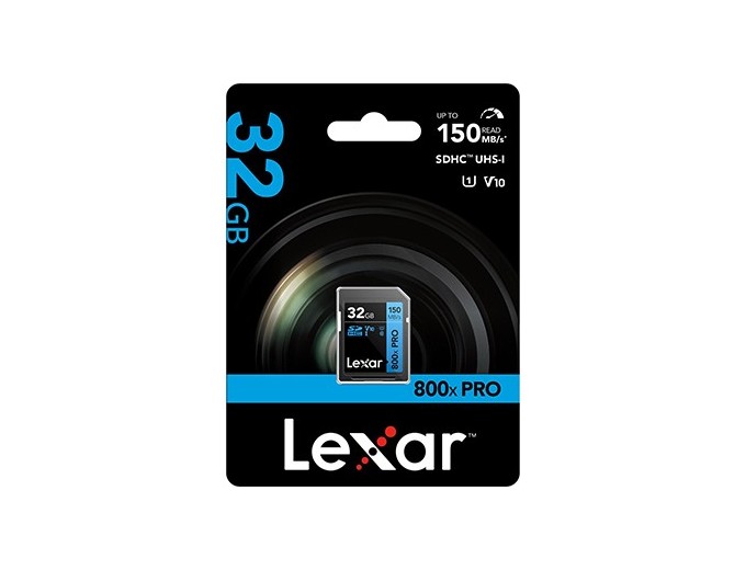 Lexar SDHC 32Go 800x Pro UHS-1 V10 150MB BLUE SERI