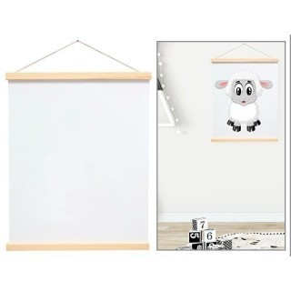 DEKNUDT PORTE AFFICHE EN BOIS NATUREL AIMANTE 41CM