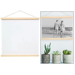 DEKNUDT PORTE AFFICHE EN BOIS NATUREL AIMANTE 61CM